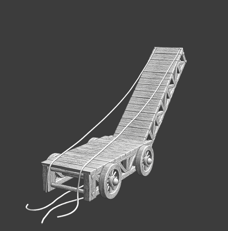 Medieval mobile Bridge - Siege warfare